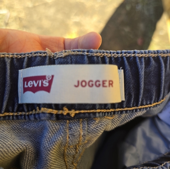 Levi's Blue Denim Joggers - Picture 3 of 4